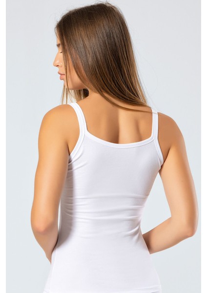 Kadın Ip Askılı Likralı Pamuklu Atlet 914/BEYAZ modelleri