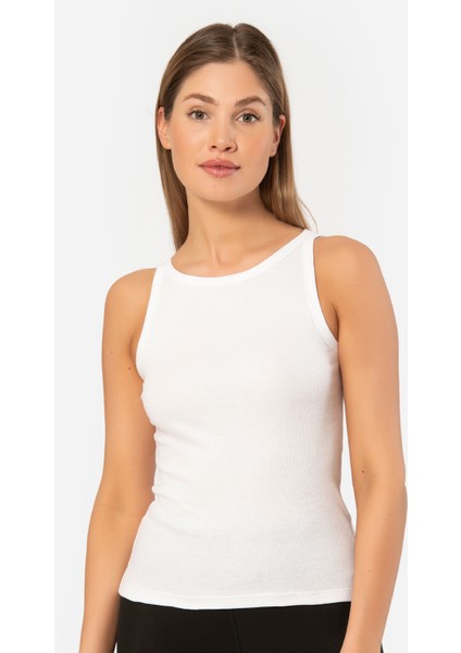 Kadın Halter Yaka Fitilli Atlet 3403/BEYAZ fiyatları