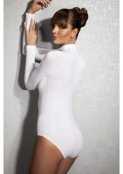 Lounge Uzun Kol Balıkçıl Yaka Bodysuit 12407 fiyatları