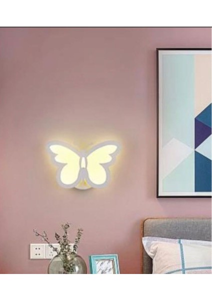 Kelebek Gün Işığı Ledli Modern Aplik