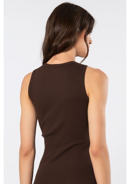 Kadın Kolsuz Ribana Atlet 3407/KAHVE modelleri