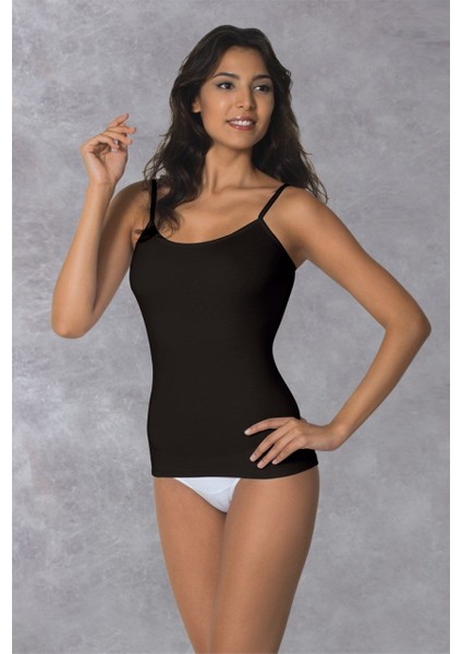 Kadın Modal Kopçalı Geniş Yaka Atlet 9366 modelleri