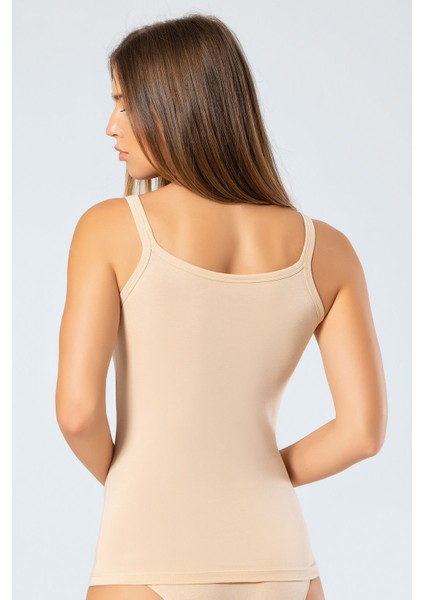 Kadın Ip Askılı Likralı Pamuklu Atlet 914/TEN modelleri