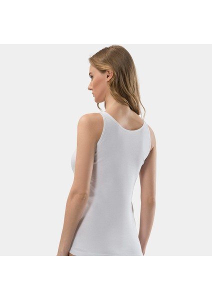 Kadın Güpür Detaylı V Yaka Askılı Kaşkorse Pamuklu Atlet 208/BEYAZ modelleri
