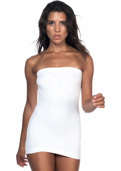 Beyaz Mı Emay 5003 Soft Straplez Atlet