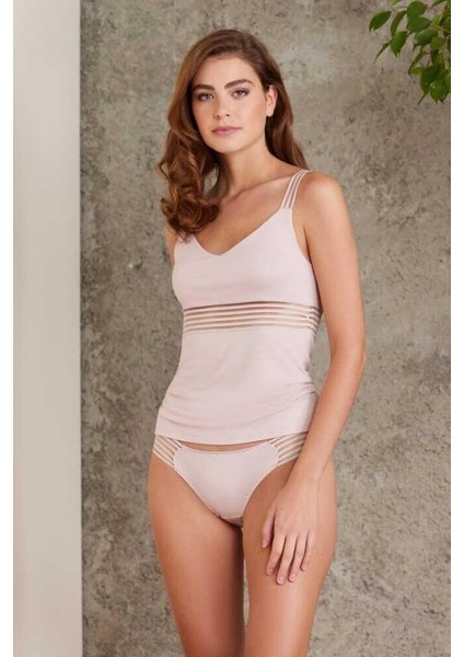 Pudra Penye Atlet Külot Kadın Iç Çamaşırı Takımı 300