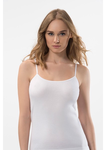 Kadın Ip Askılı Kaşkorse 2’li Pamuklu Atlet 214/BEYAZ fiyatları