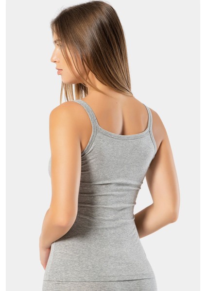 Kadın Ip Askılı Likralı Pamuklu Atlet 914/GRI fiyatları
