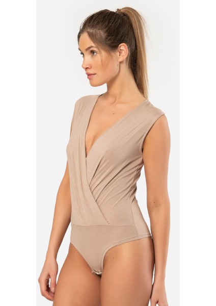 Kruvaze Yaka Kolsuz Çıtçıtlı Body 3502/VIZON