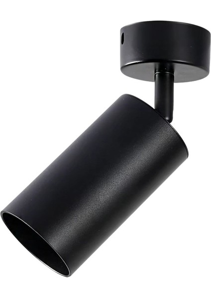 Tekli Spot Siyah GU10 7W Ampul Dahil