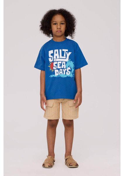 Bg Store Erkek Çocuk Saks Tshirt