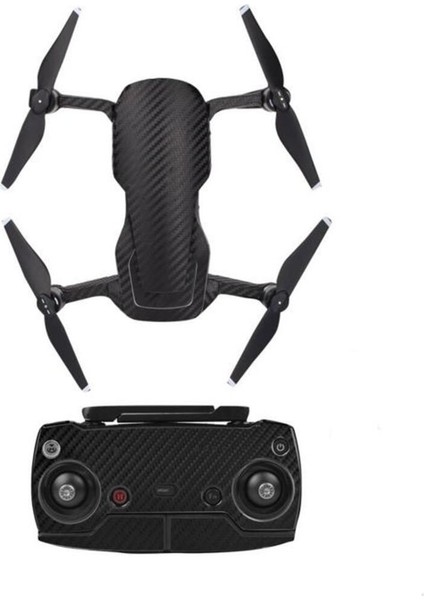 Dji Mavic Air Için Siyah Karbon Grain Su Geçirmez Pvc Cilt Çıkartma Seti
