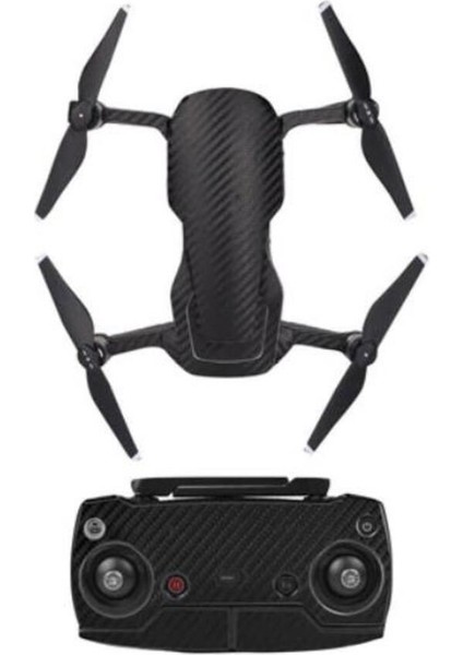 Dji Mavic Air Için Siyah Karbon Grain Su Geçirmez Pvc Cilt Çıkartma Seti