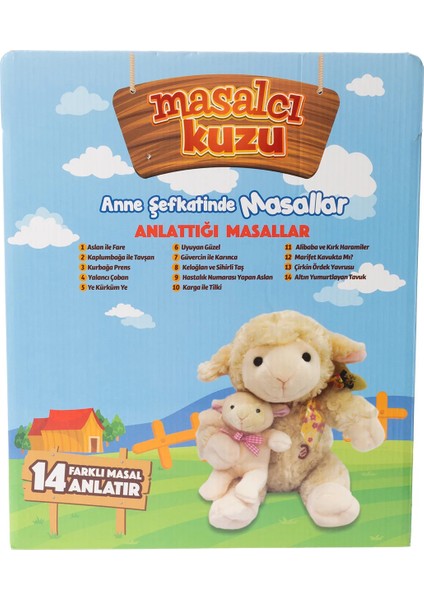 14 Masal Anlatan Yavrulu Masalcı Kuzu I Eğitici Duyu Gelişim I Görsel ve Işitsel Gelişim 34X28