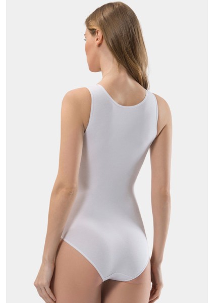 Kadın Askılı Pamuklu Agraflı Body 286/BEYAZ fırsatları
