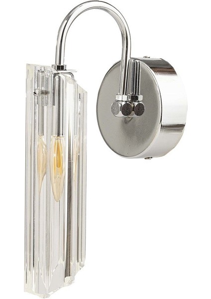 Kesik Cam Aplik, Antik Bronz