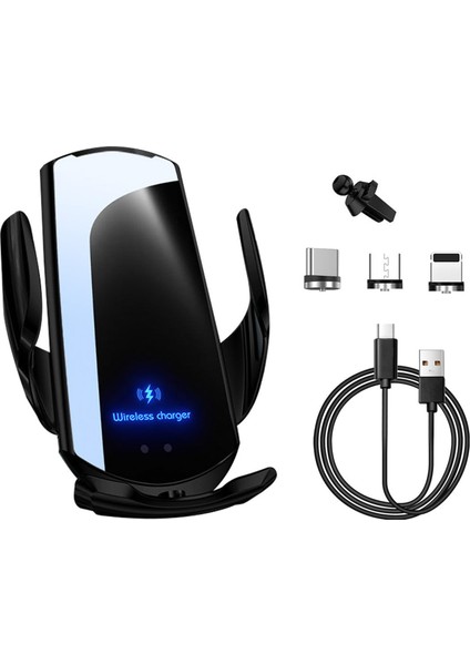 Q3 Araba Monte Magnetik Kablosuz 15W Hızlı Şarjlı Şarj Cihazı (Yurt Dışından)
