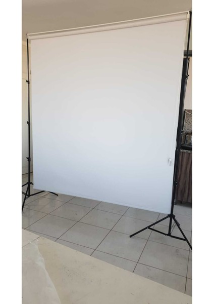 Beyaz Fon Perde 150X250 cm Ayaklı Makara Zincirli Ürün Çekimi,vesikalık,white Screen fiyatları