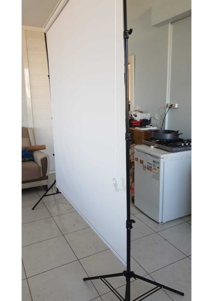 Beyaz Fon Perde 150X250 cm Ayaklı Makara Zincirli Ürün Çekimi,vesikalık,white Screen modelleri