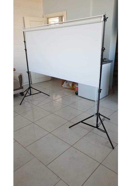 Beyaz Fon Perde 150X250 cm Ayaklı Makara Zincirli Ürün Çekimi,vesikalık,white Screen indirimleri