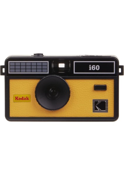 I60 35 mm Film Kamerası - Retro Tarzı, Odaklamasız, Dahili Flaş, Basmalı ve Açılır Flaş