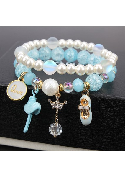 Koyu Altın Gül Kore Pop Taze Çiçek Bileklikleri Kadınlar Için Basit ve Taze Öğrenci Kristal Boncuk Bilezik Hediye Kadın Takı (Yurt Dışından) fırsatları