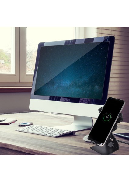Qi Standart Araba Kablosuz Şarj Aygıtı - Ağırlıkla Cep Telefonu Tutucu, iPhone x 8, Samsung Galaxy S8 S7 Edge Için Hızlı Kablosuz Şarj (Yurt Dışından)