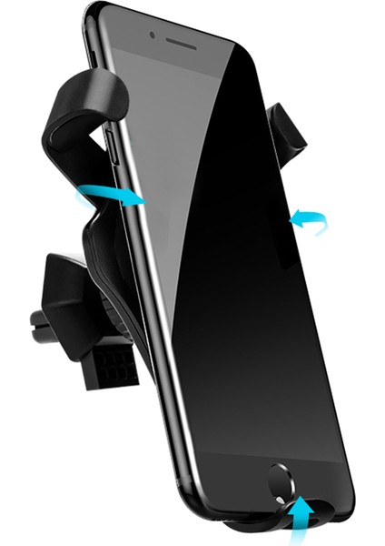 Qi Standart Araba Kablosuz Şarj Aygıtı - Ağırlıkla Cep Telefonu Tutucu, iPhone x 8, Samsung Galaxy S8 S7 Edge Için Hızlı Kablosuz Şarj (Yurt Dışından)