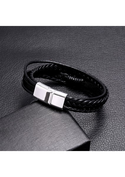 20CM Tarzı NO.83939 Beden Kotik Yeni Moda Klasik Hakiki Deri Bilezik Erkekler Için El Şansı Takı Çok Katmanlı Erkek Bileziği El Yapımı Takı (Yurt Dışından) modelleri