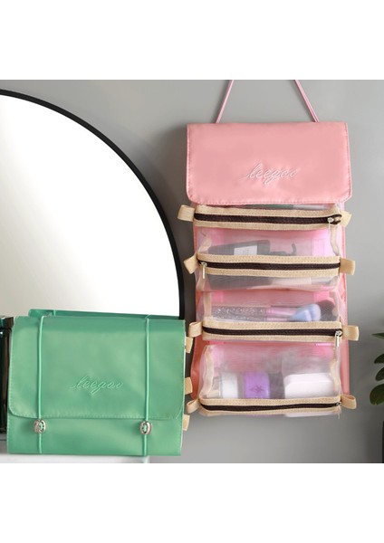 4 Iç 1 Makyaj Kozmetik Çantası Taşınabilir Büyük Kapasiteli (Yurt Dışından) modelleri