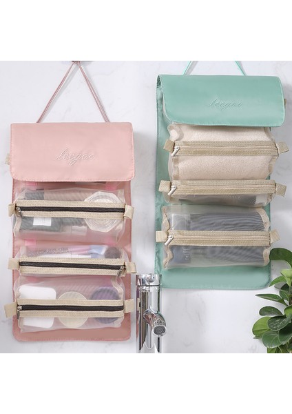 4 Iç 1 Makyaj Kozmetik Çantası Taşınabilir Büyük Kapasiteli (Yurt Dışından) fırsatları