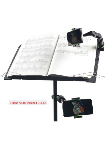 Gitar Başlığı Mikrofon Stantı Veya Müzik Stantı Için 360 Derece Dönebilen Cep Telefonu Klipi ve Gitar Pili Seti (Yurt Dışından)