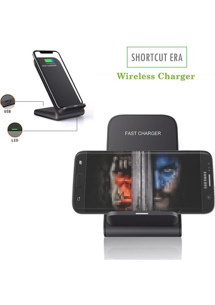 30W Apple iPhone ve Samsung Android Için Hızlı Kablosuz Şarj Standı (Yurt Dışından)