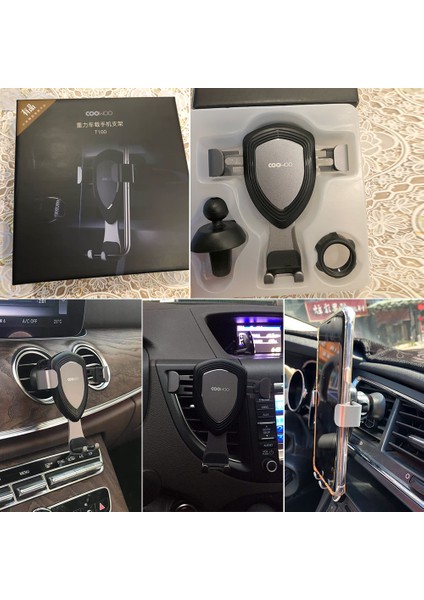 Coowoo Araba Cep Telefonu Tutucu Yerçekimi Sensörlü Hava Ventiçonu Açığı (Yurt Dışından) fiyatları