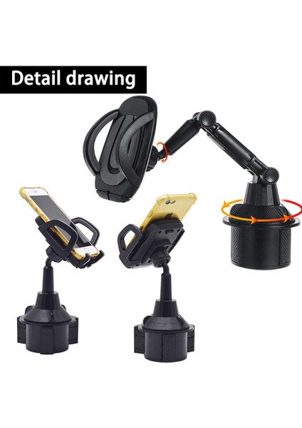 Evrensel Araba Dak Tutucu Cep Telefonu Standı 360 Derece Ayarlanabilir (Yurt Dışından) fırsatları