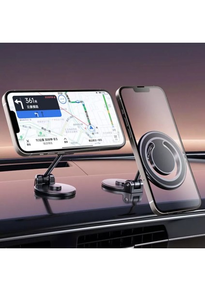 iPhone 15 14 13 Pro Max Manyetik Araba Cep Telefonu Tutucu Magsafe Uyumlu (Yurt Dışından)