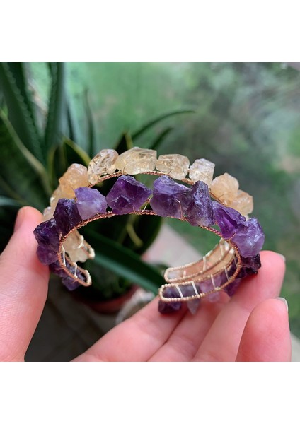 Kırmızı Akik Kadınlar Için Reiki Iyileştirme Doğal Mineral Taşlı Kuvars Bilezik Açık Kolluk Bilezikler Ametistler Sitrinler Mor Kristal Bilezikler (Yurt Dışından) indirimleri
