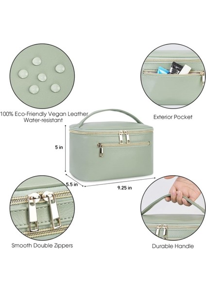 Sınır Ötesi Pembe Kozmetik Çantası Taşınabilir Büyük Kapasiteli (Yurt Dışından) modelleri