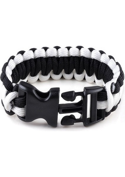 No.5 Boyutu Yeni Trend Unisex Askeri Acil Durum Hayatta Kalma Bileklikleri 3 Renk Paracord Halat Kampçılık Toka Toka Açma Kilidi (Yurt Dışından)