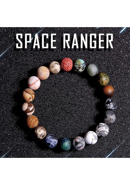 19CM Tarzı 2. Uzay Ustası 10MM Mat Doğal Taş Bileklik Uzay Serisi Yuvarlak Boncuk Cinsiyetsiz Moda Bilezik Özel Yaratıcı Takı (Yurt Dışından) fiyatları