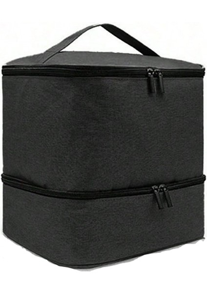 Çift Katlı Taşınabilir Tırnak Aleti Çantası Büyük Kapasiteli Su Geçirmez (Yurt Dışından)