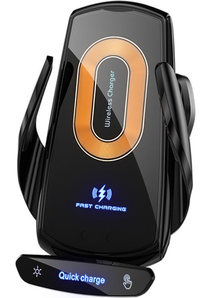Araba Cep Telefonu Kablosuz Şarj Tutucu Akıllı Otomatik Hızlı Şarj (Yurt Dışından)
