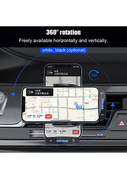 Araba Cep Telefonu Kablosuz Şarj Tutucu Akıllı Otomatik Hızlı Şarj (Yurt Dışından) fiyatları