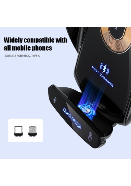 Araba Cep Telefonu Kablosuz Şarj Tutucu Akıllı Otomatik Hızlı Şarj (Yurt Dışından) modelleri