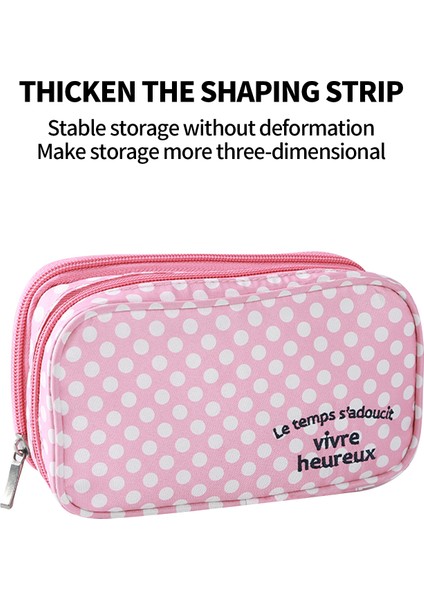 2 Katlı Makyaj Çantası Aynalı Fırça Yerleri Taşınabilir (Yurt Dışından) fiyatları