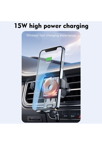 15W Kablosuz Araba Şarjı, iPhone 13 ve Huaweı Galaxy Modelleriyle Uyumlu Otomatik Tutucu (Yurt Dışından) indirimleri