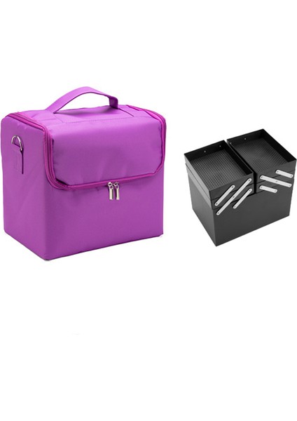 Kadın Kozmetik Depolama Çantası Büyük Kapasiteli Taşınabilir (Yurt Dışından)