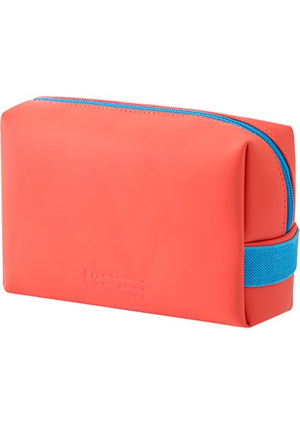Pu Kozmetik Çantası Kore Versiyonu Turuncu Suya Dalı Taşınabilir (Yurt Dışından)