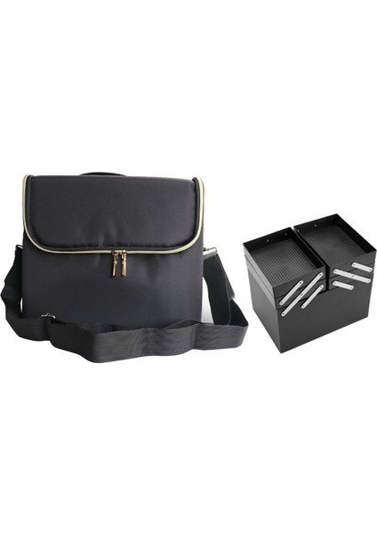 Kadın Kozmetik Depolama Çantası Büyük Kapasiteli Taşınabilir (Yurt Dışından)