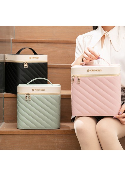 Çok Fonksiyonlu Ayna ile Taşınabilir Seyahat Kozmetik Çantası (Yurt Dışından) modelleri